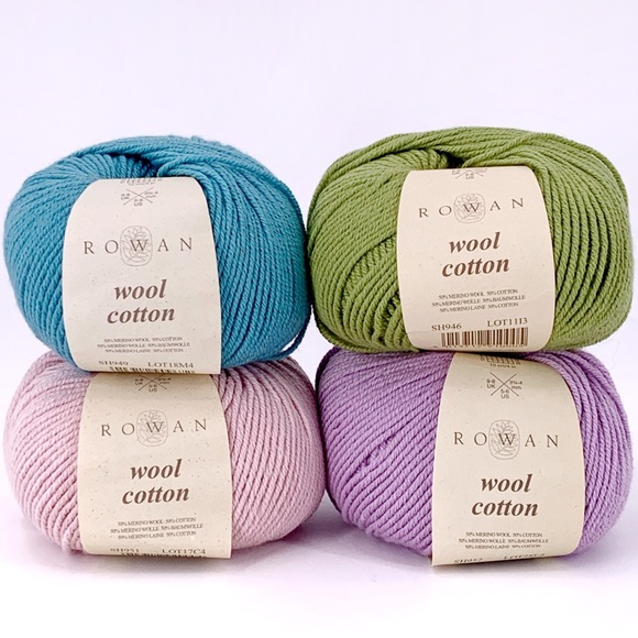 Rowan Other - Lot/4 Rowan Merino Wool Cotton Knitting Yarn NWT